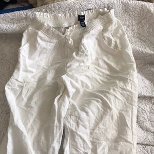 White bell bottom pants